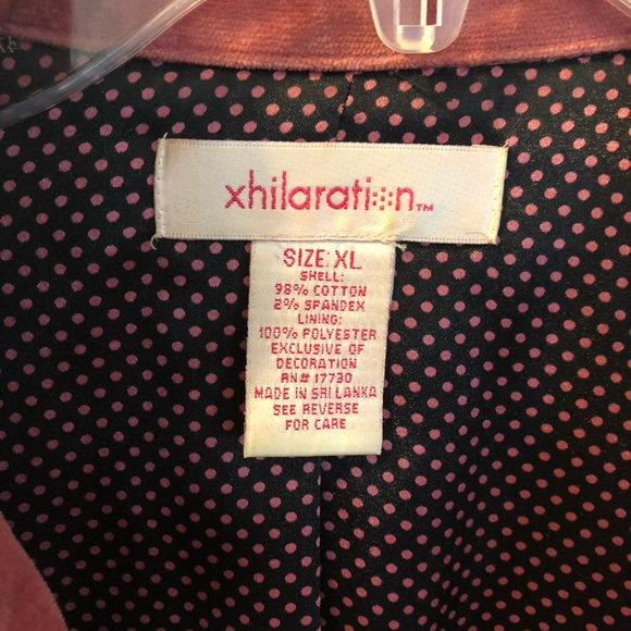 🌸HP🌸Xhilaration Mauve Blazer w/Black Trim Sz: XL - Picture 4 of 6
